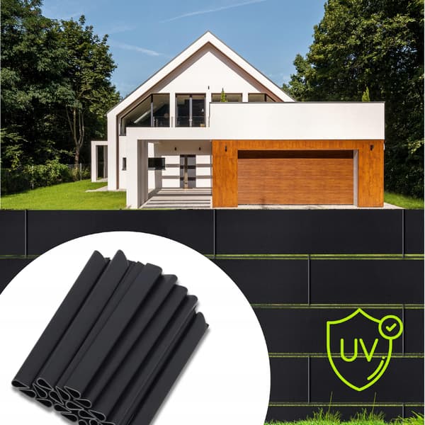 STÄNGSELTEJPKLIPS MONTERINGSKROKAR 19CM ANTRACIT 20 BITAR