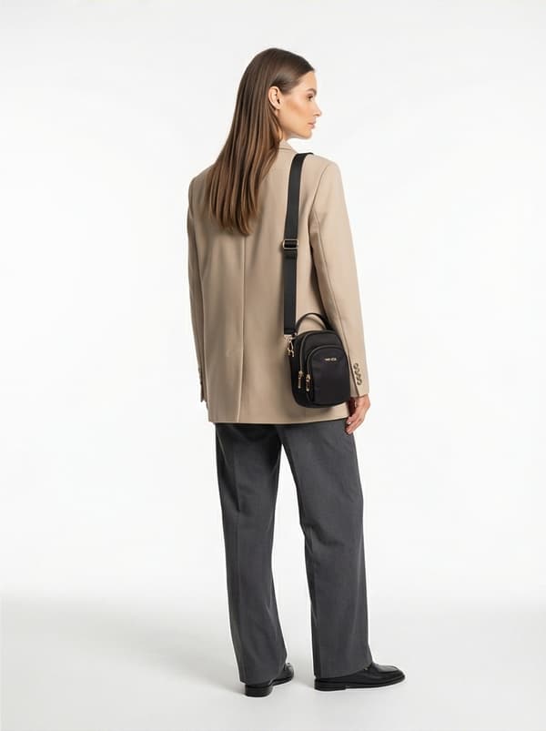 ROSELLA SORT lille crossbody-taske