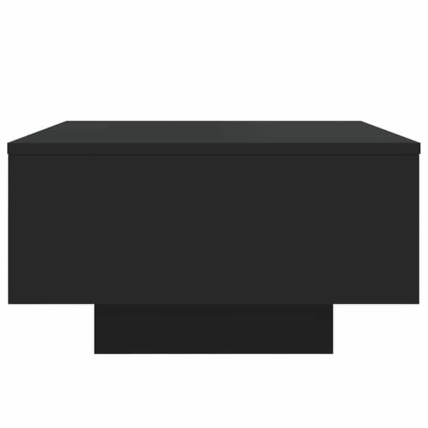 vidaXL LED sofabord sort 55x55x31 cm