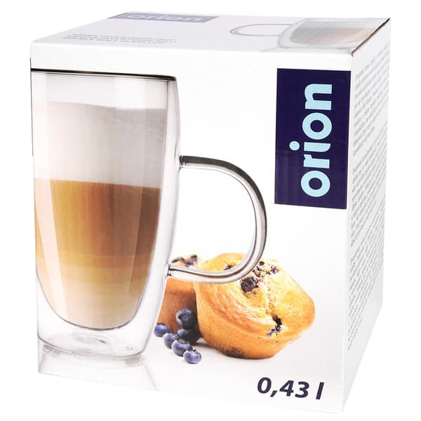 Double termosglas med dobbelt væg til latte kaffe 430 ml