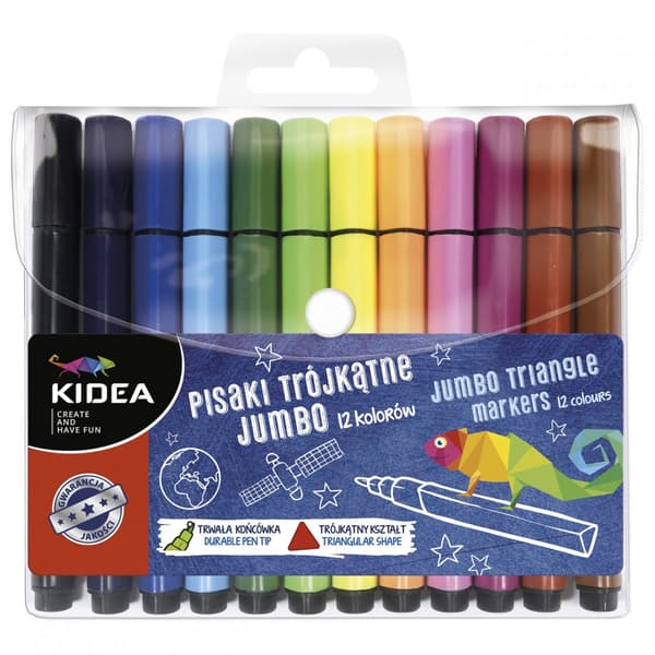 TRIANGULÄR JUMBO PLATTA PENNA 12 ST KIDEA 1846