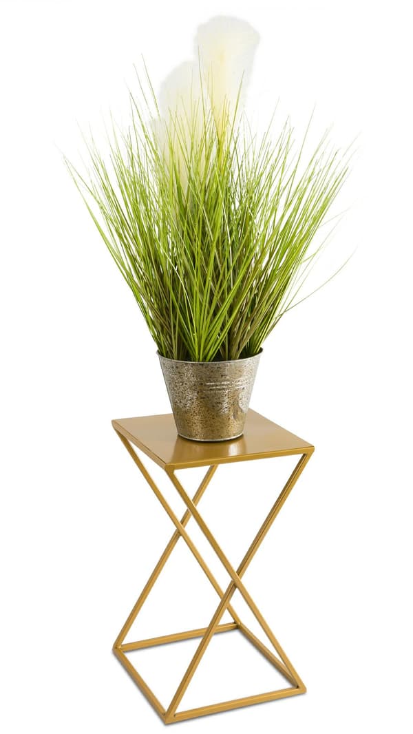 Stående blomsterstander 40 cm guld moderne