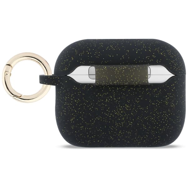 Guess Silikone Glitter Ring Etui til AirPods Pro 3 Sort
