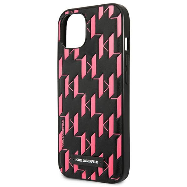 Karl Lagerfeld Monogram Plaque-cover til iPhone 13 mini, pink
