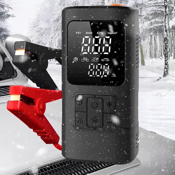 Jump Starter 4i1 BOOSTER Bilstarter Kompressor Powerbank