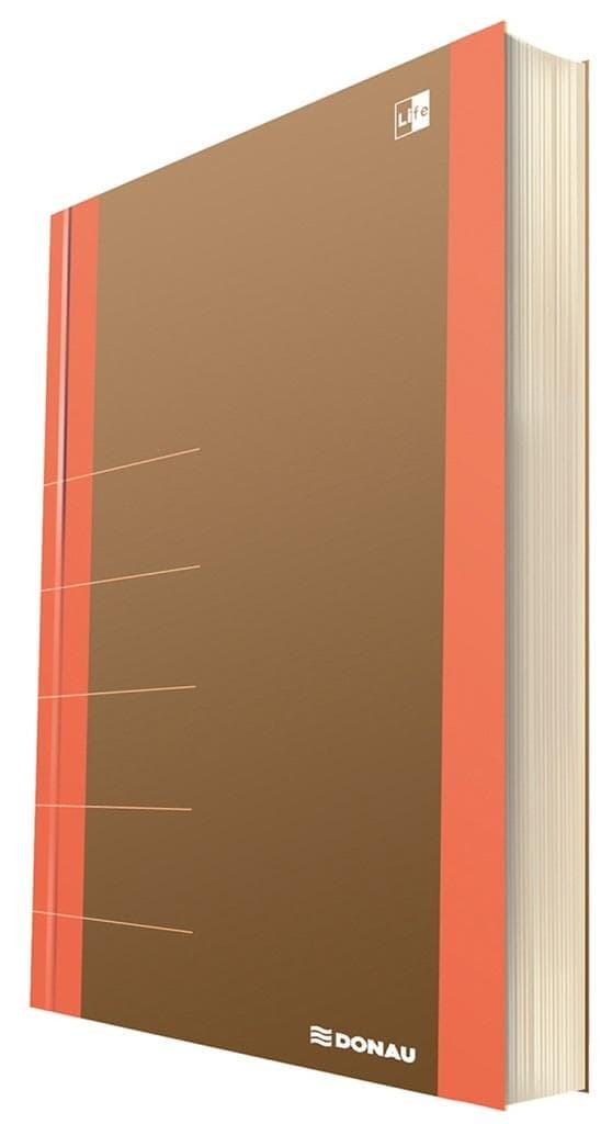 80K orange DONAU organizer notesbog