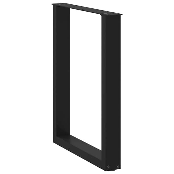 vidaXL sofabordsben, 2 stk., sort, 70x(72-73) cm, stål