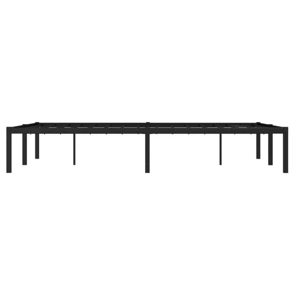 vidaXL metalsengestel sort 120x190 cm