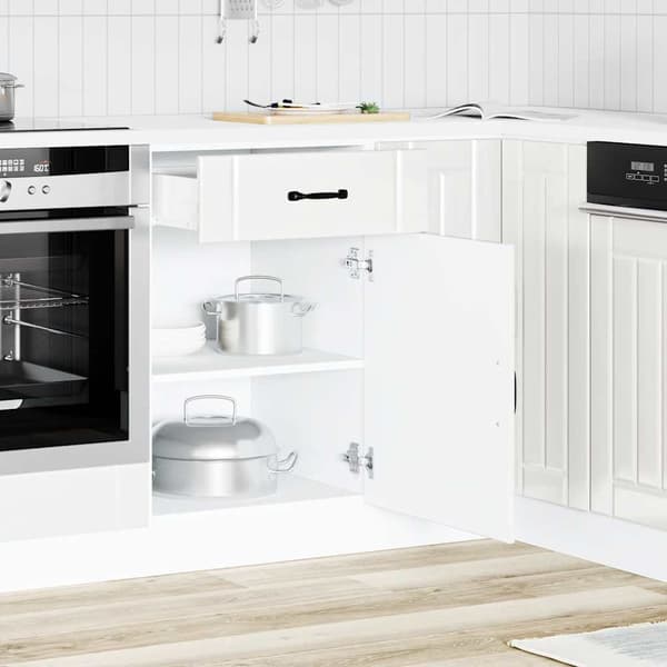 vidaXL Köksskåp "Lucca" Vitt, Träbaserat Material