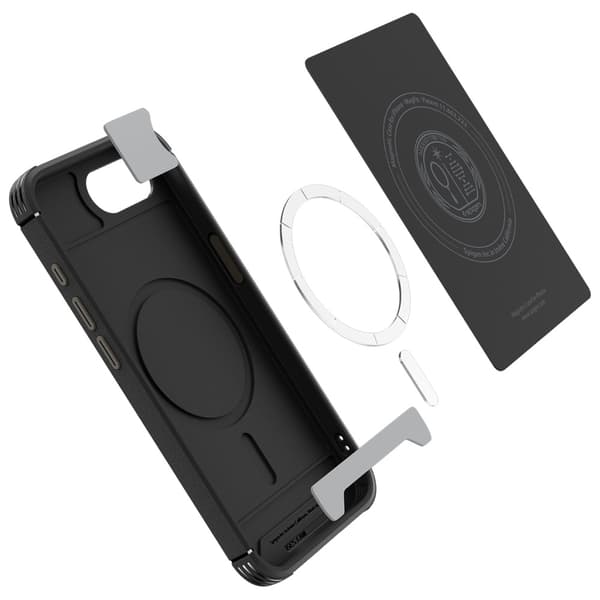 Spigen Core Armor Mag MagSafe -kotelo iPhone 16e:lle, musta