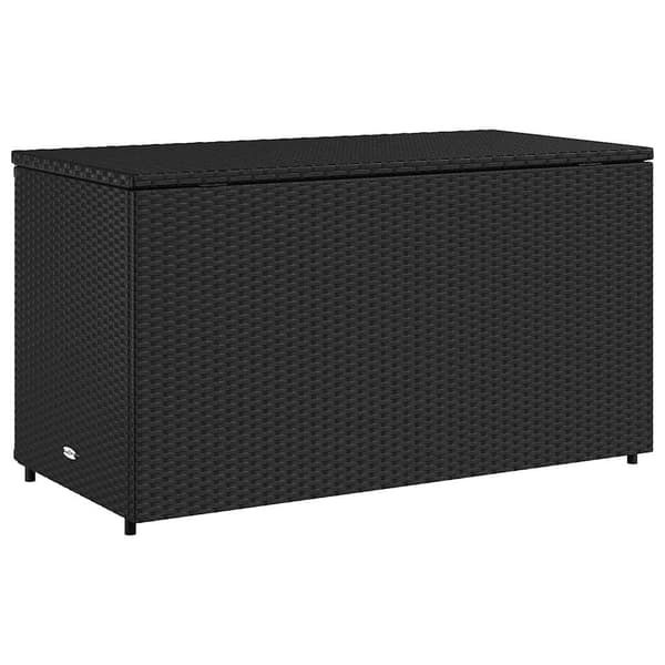 vidaXL haveskab sort 110x55x60,5 cm polyrattan