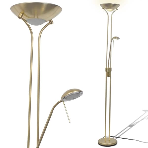 vidaXL LED-gulvlampe, dæmpbar, 23 W