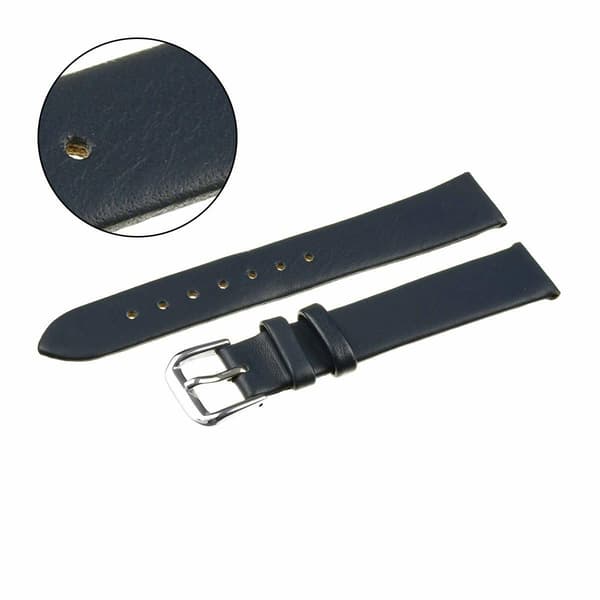 PACIFIC STRAP 18 MM W86 GLAT marineblå rem, limet