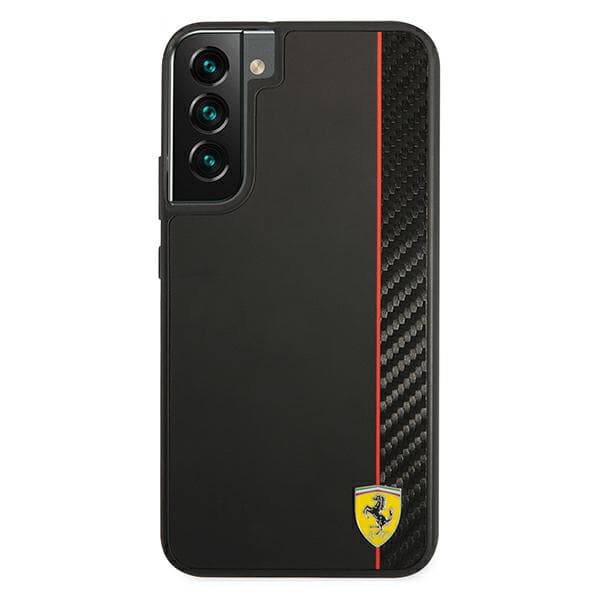 Ferrari On Track Real Carbon-cover til Galaxy S22+, sort