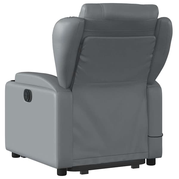 vidaXL elektrisk lænestol med massage, grå