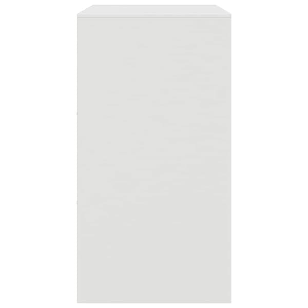 vidaXL Sidoskåp vit 67x39x73 cm stål