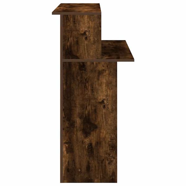 vidaXL receptionsdisk røget eg 100x50x103,5 cm limet træ