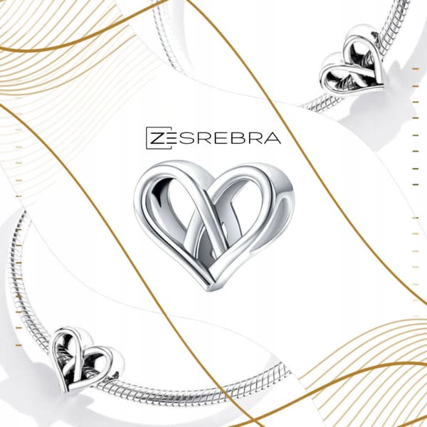Berlocker hjärtvävda silver 925 pärlhänge silverberlocker berlocker 925
