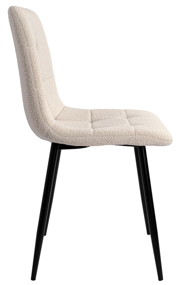 DENVER teddy beige boucle stol