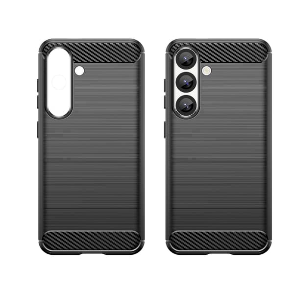 Fleksibelt silikone-etui til Google Pixel 10 Carbon Cover - sort
