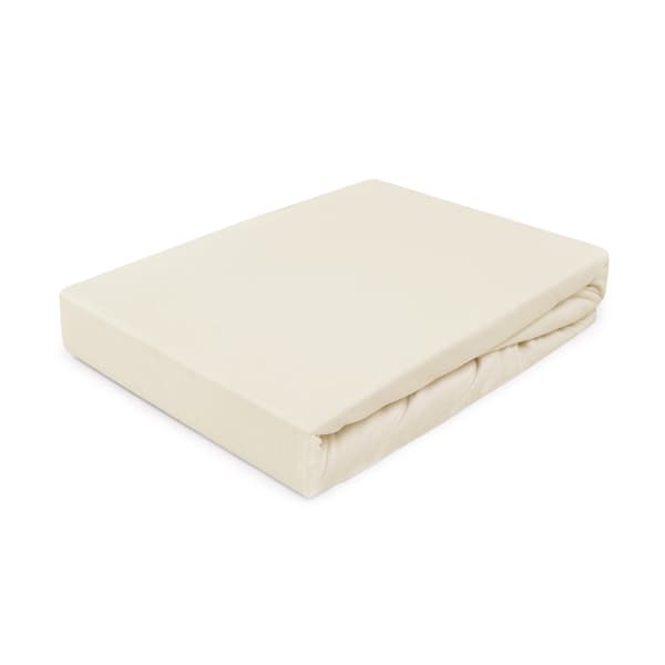 Bomuldslagner 60x120 jersey 100% bomuld farve creme ecru