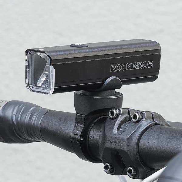 1000 lm cykelforlygte med USB-C - USB-A kabel - sort