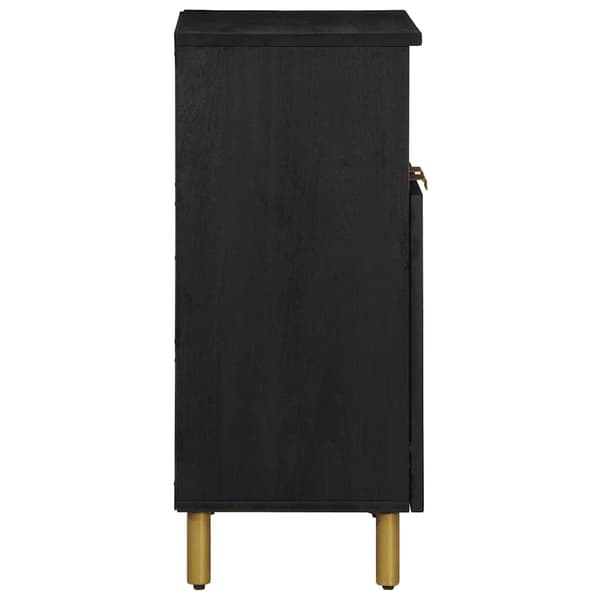vidaXL skab, sort, 60x33x75 cm, træbaseret materiale