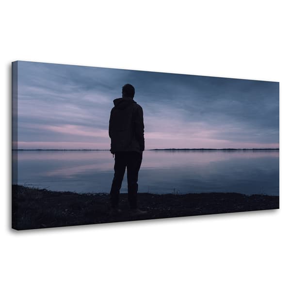 Canvastaulu Maisema Järvimies 80x40