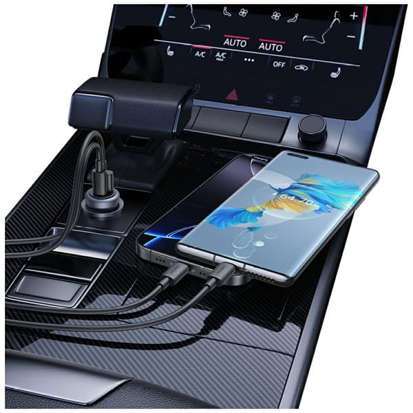 USAMS CC322 30W Biloplader 1xUSB-A 1xUSB-C Tarnish