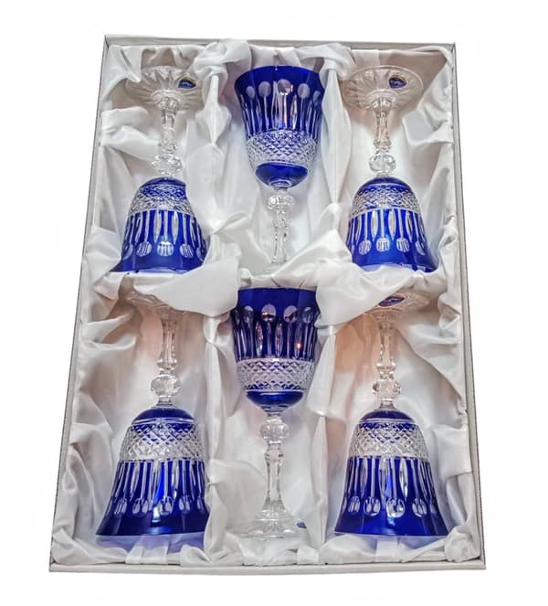 Koboltkrystalvinglas 170 ml franske