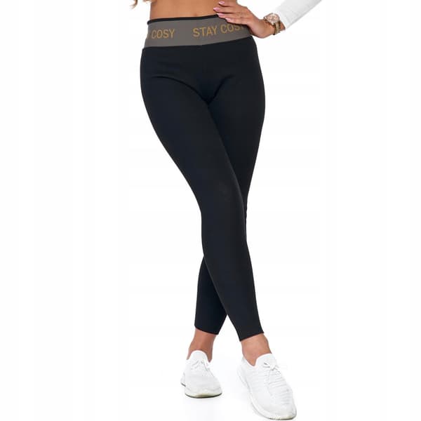 Dameisolerede ribbede leggings MORAJ S/M sort
