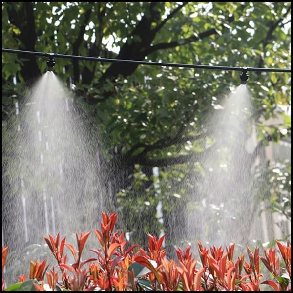 Bevattningssystem Vattenridå Sprinkler Trädgårdsdimma Sommarslang 10m