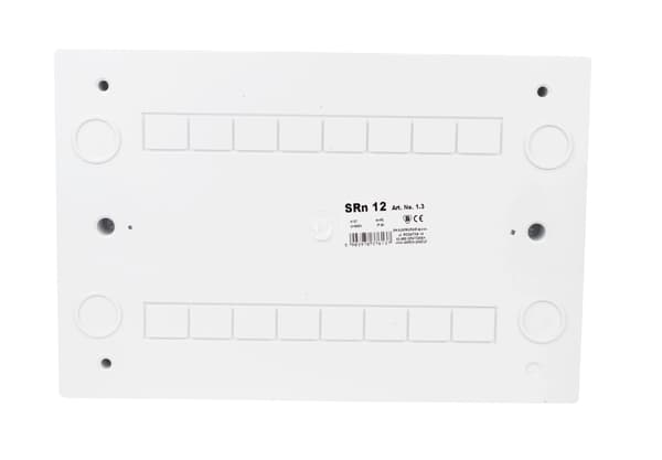 Modulär elcentral Ytmonterad 1x12 SRn 12 N+PE IP40 Vit