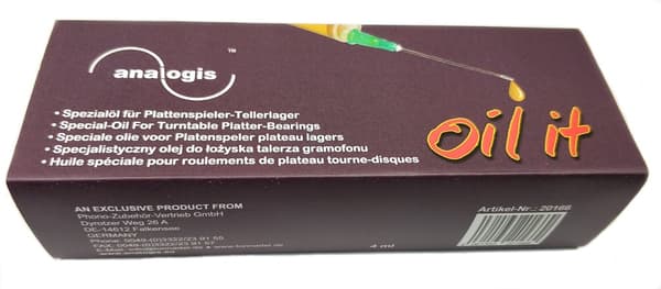 Skivspelarens smörjmedel