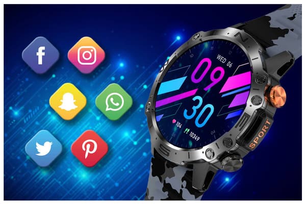 Älykello miesten GRAVITY GT20-5 - AMOLED, lisäremmi (sg024e)