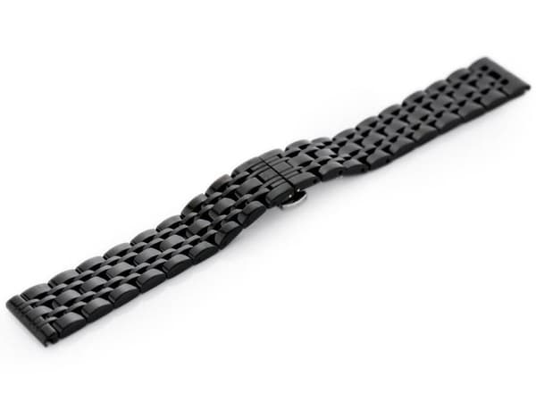 Armband Pacific Modell 5 - svart 20mm