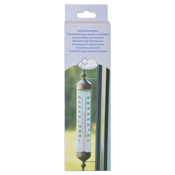 Vindustermometer med roterende hygrometer