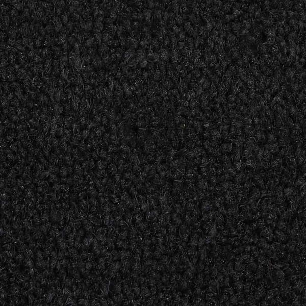 vidaXL dørmåtte, sort, 50x80 cm, kokosfiber, tuftet