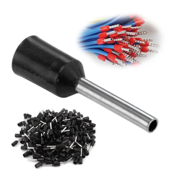 Isoleret kabelmuffeterminal til 12x1,5 mm2 ledninger, sort, 100 stk.