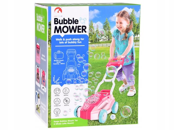 Bubble Mower B/O Pink 560ml Light 2471