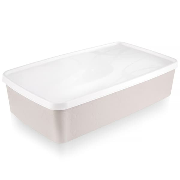 MATBEHÅLLARE MED LOCK BEIGE KÖKSLÅDA 2 L