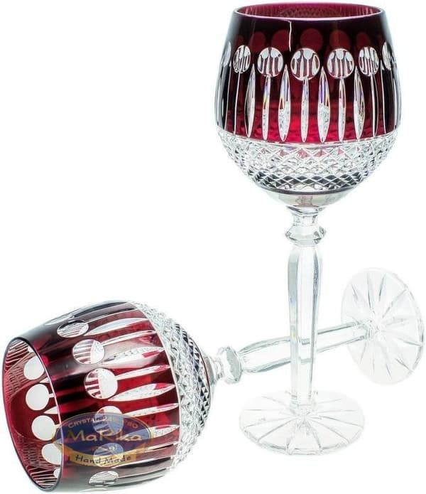 Rubinkristallvinglas 280 ml franska