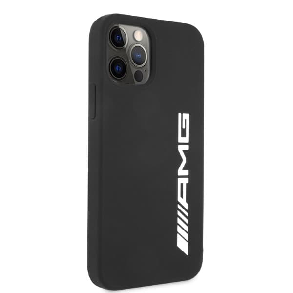 AMG Silikone Etui med Stort Logo til iPhone 12 Pro Max, Sort