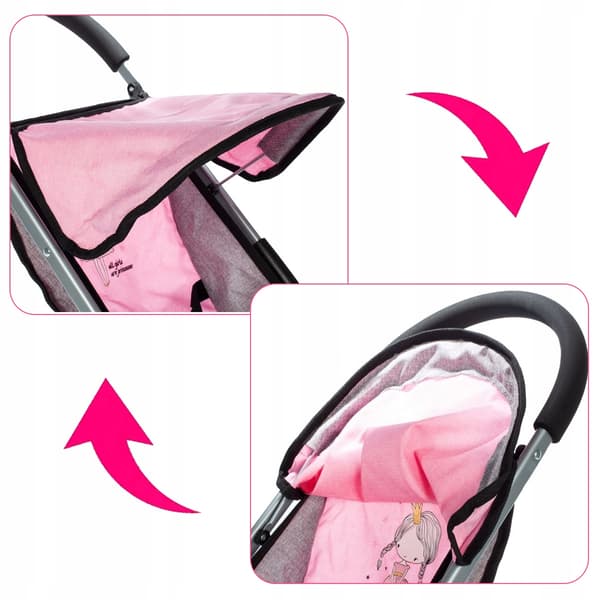 [paket][5] Lättvikts dockvagn Princess X395