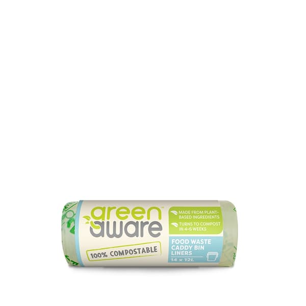 GreenAware kompostoituvat jätesäkit 12L 14 kpl