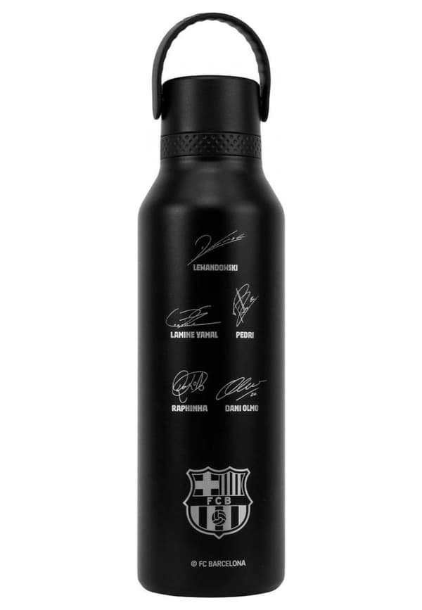 FC Barcelona Runbott termoflaske med autograf 600 ml 972725 sort