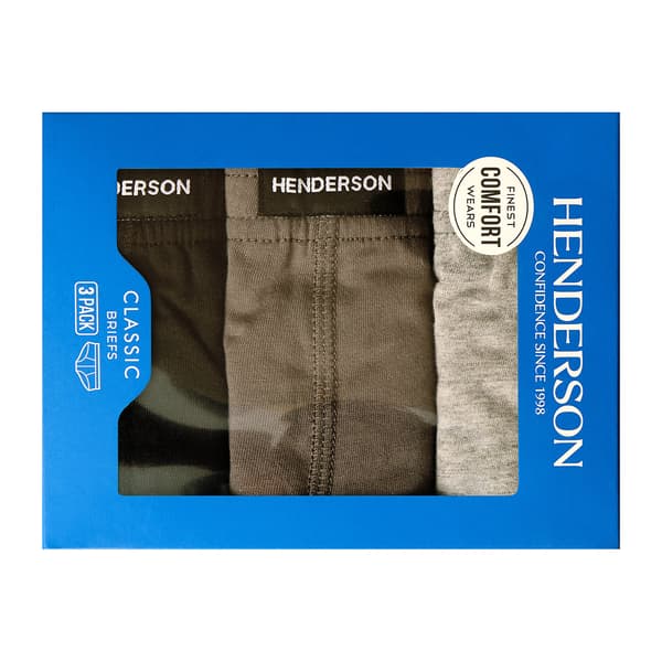 Klassiske Henderson herretrusser, 3-pak | Sort, Grafit, Ask M
