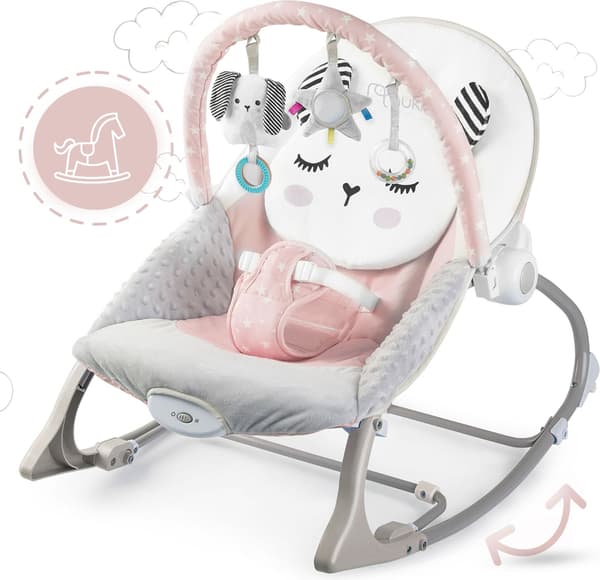 Nukido Gungstol med Vibration 705402 Rosa