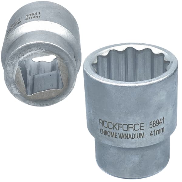 Topnøgle 1" 41 mm 12-kantet Cr-V