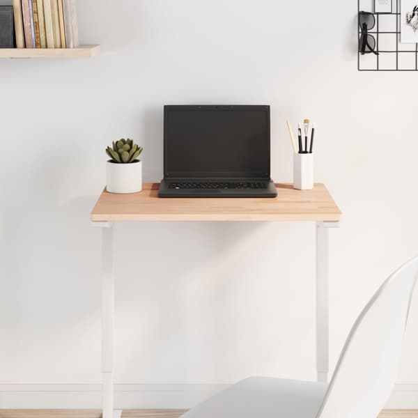 vidaXL Bordsskiva 60x40x1,5 cm rektangulär massiv bokträ